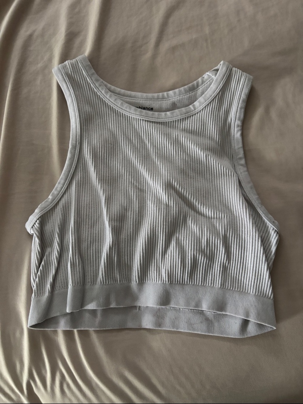 Rue21 Light Gray Ribbed Crop Tank